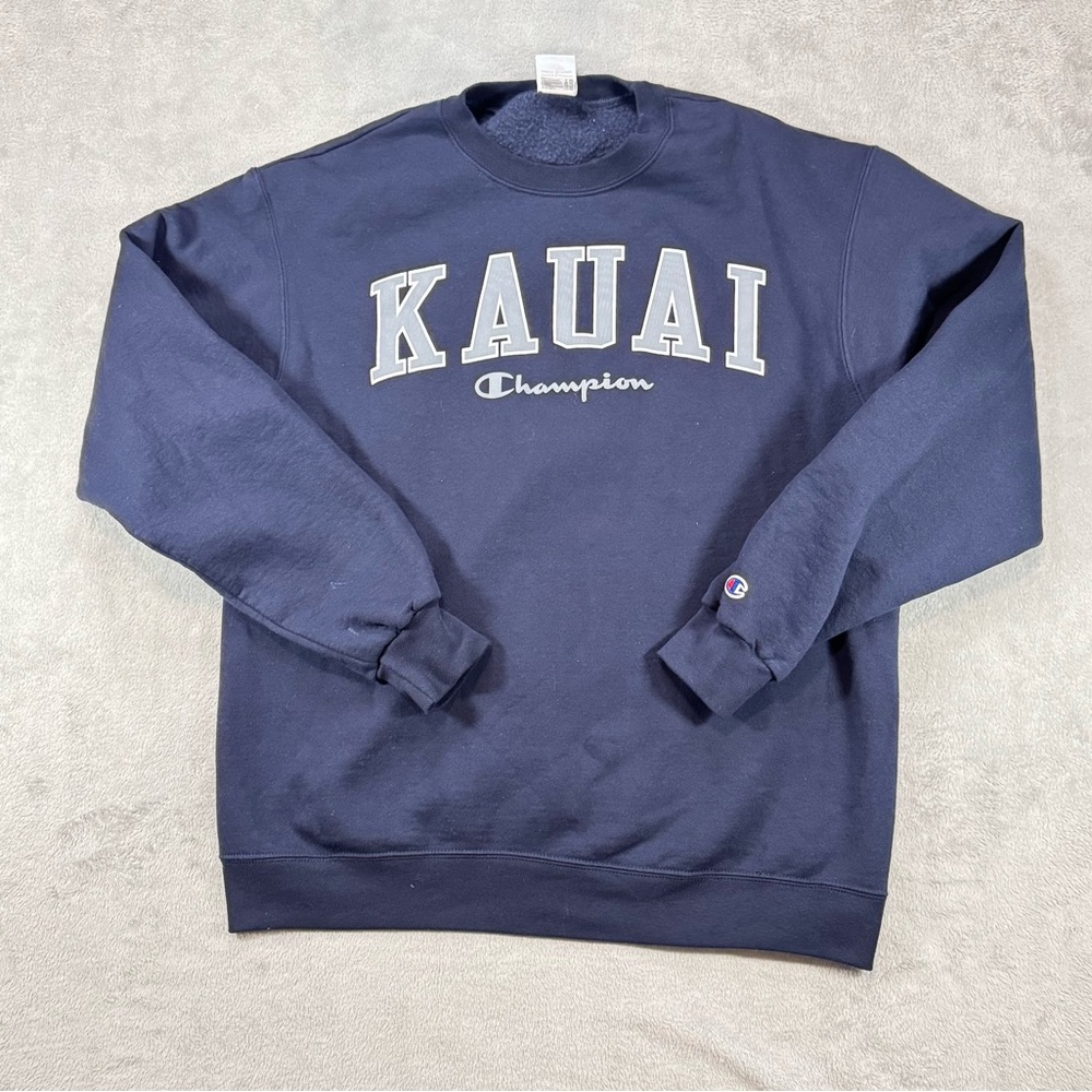 Kauai Champion Navy Crewneck Sweater